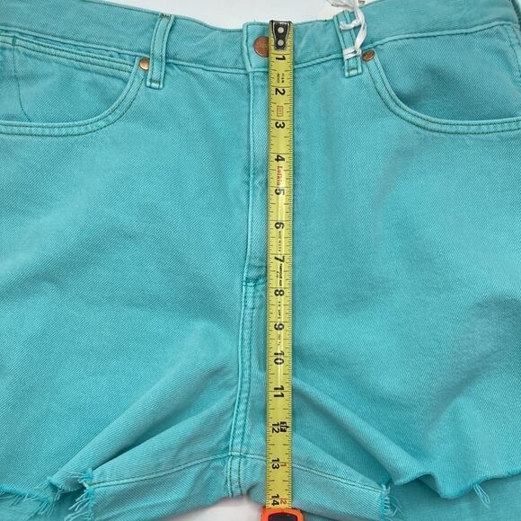 Wrangler Donna Regular Fit Cotton Denim Shorts Western Cowgirl Country Size W31 - Picture 13 of 14